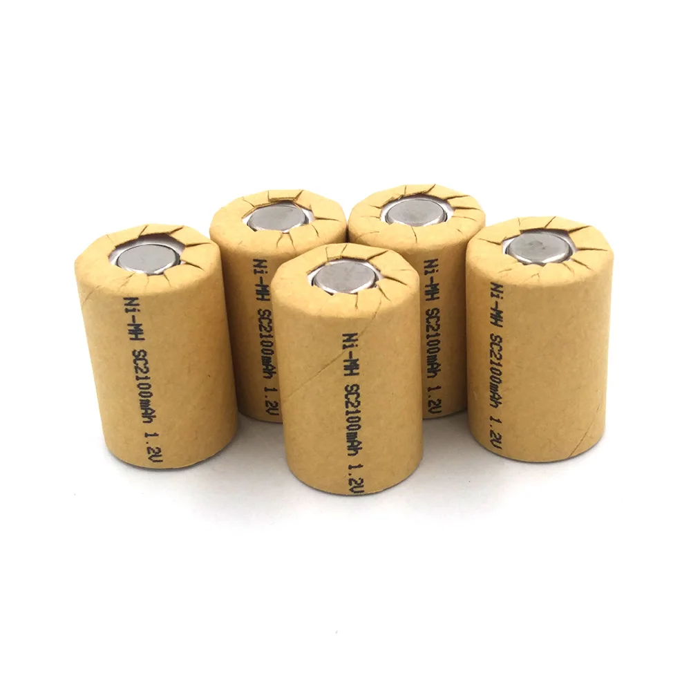 Батарея питания, 4/5 SC2100mAh 5 шт. Ni-MH power Cell, аккумуляторная батарея, скорость разряда 15C, батарея электроинструмента, батарея, ячейка