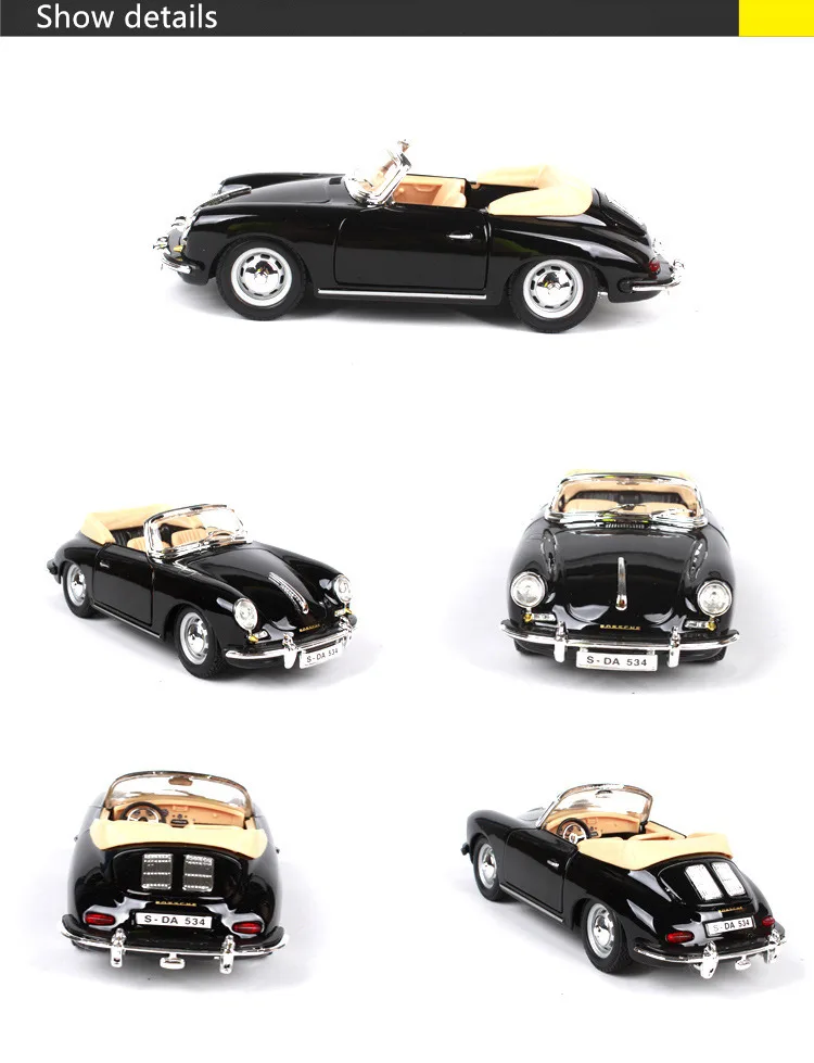 Bburago 1:24 Porsche 1961 модель автомобиля из сплава модель ремесла Коллекция игрушек инструменты подарок