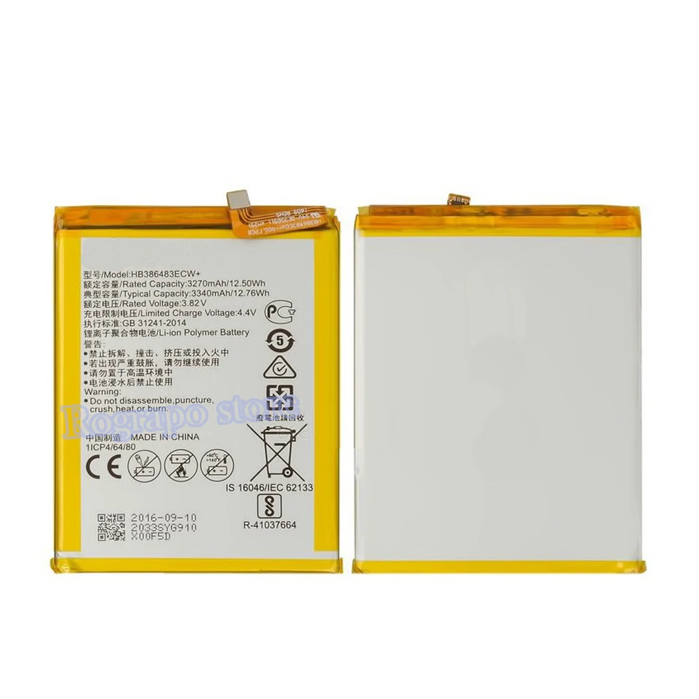 3340mAh HB386483ECW+ Mobile Phone Replacement Battery For Huawei GR5 2017 BLL L21 BLL L22 BLL