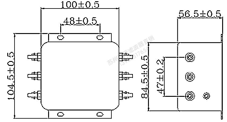 Трехфазный трехпроводный сетевой фильтр 380 В переменного тока, преобразователь сервочастоты, анти-помехи, CW12B-30A40A50A-S
