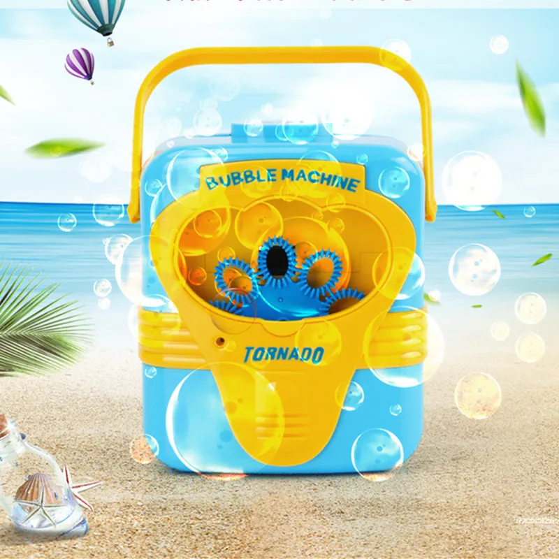 

Automatic Portable Bubble Machine for Kids Toddlers Outdoor Summer Fun Battery Operate Bubble Gun With Music