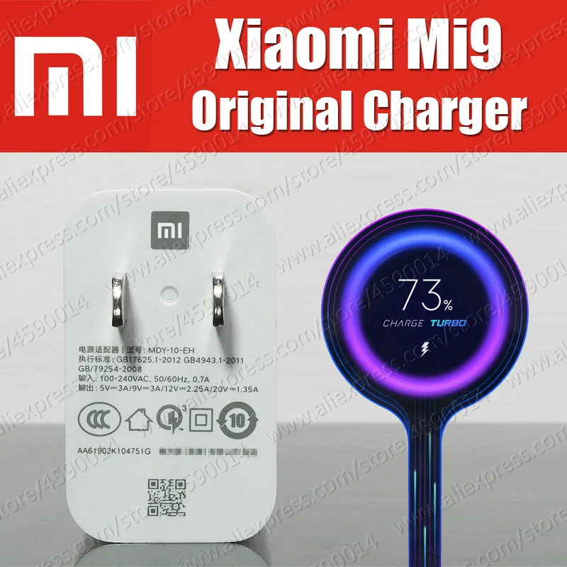

MDY-10-EH Xiaomi Mi9 Charger Original 27W QC4.0 High Speed Charger EU Adapter For Xiaomi Mi9 Mi9se Redmi K20 Pro