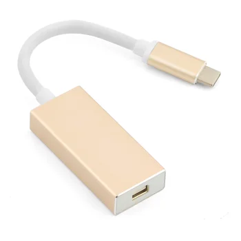 

TYPE-C USB 3.1 To MINI DP Cable Adapter Type-c To Mini Display Port Adapter Support 4K HDTV Converter For Macbook Projector