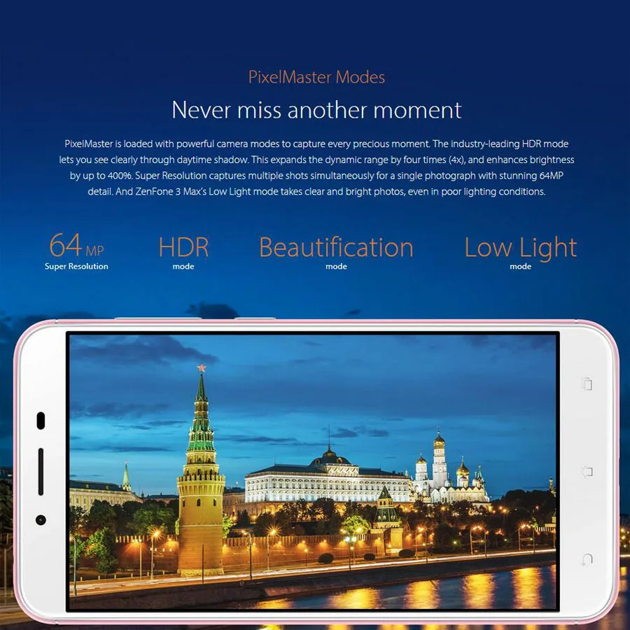 Оригинальный ASUS ZenFone 3 Max ZC553KL 4 г LTE мобильный телефон 5,5 "Android 1080x1920 3 ГБ 32 ГБ Octa Core 4100 мАч батарея 16MP телефона