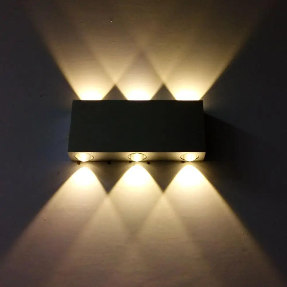

Otp-Cfx80-6W Rectangle Rgb Wall Lamp Synchronous Variable Gradient With Remote Control Aluminum Wall Lamp
