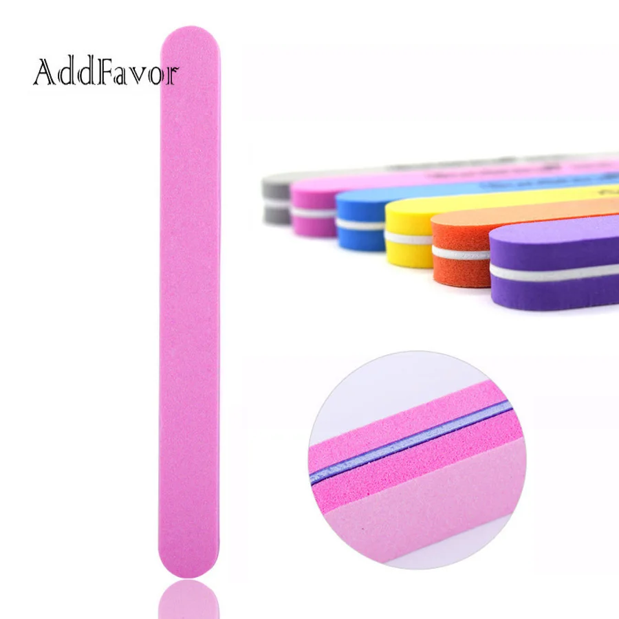 

Addfavor 3pcs Nail File Block Pedicure Buffer Sanding Files Sponge Nail Art Manicure Beauty Tools For For Salon UV Gel