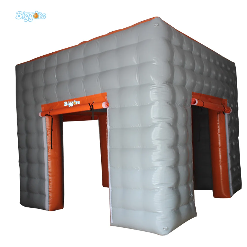 Inflatable Biggors Cube Tent Cheap price Inflatable Booth Tent With LED Light For Sale Inflatable Biggors Cube Tent Cheap price Inflatable Booth Tent With LED Light For Sale