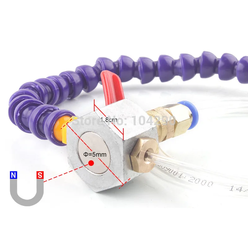 Mist Coolant Lubrication Cooling Sprayer Ring System for D80mm Spindle Universal