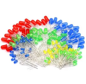 

125PCS 5 value UltraBright R,G,B,W,Y,LEDs 5mm LED Sample kit for DIY