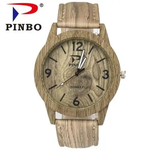 

2019 New Fashion Casual Ladies watch Bamboo Wood Watch Men Wooden Grain Leather Starp Quartz Women Watches Reloj Mujer