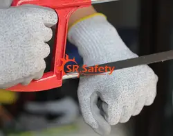 SRSAFETY 4 Пар Анти-Вырезать ПУ Погружения Перчатки, Сократить Уровень 3