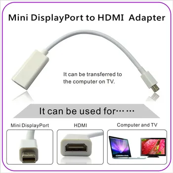 

Mini Display Port DP Thunderbolt to HDMI Converter Video Cable Adapter For iMac MAC Mini