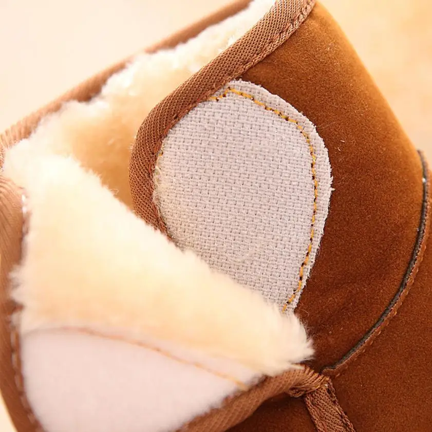 Милые теплые зимние ботинки; зимние стильные хлопковые ботинки для маленьких детей; теплые зимние ботинки для малышей; Прямая поставка; B