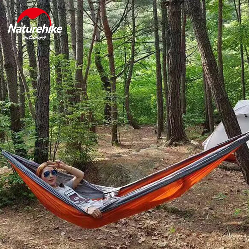 NatureHike Сверхлегкий гамак для отдыха на природе, охоты, гамак, портативный двойной гамак NH17D012