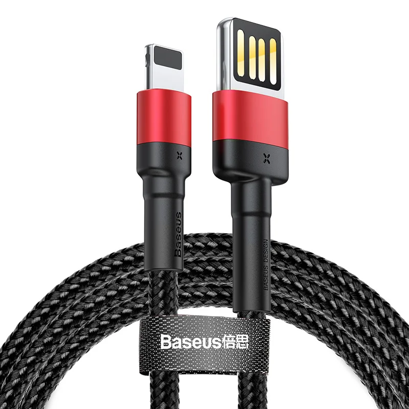 Реверсивный usb зарядный кабель для iPhone xs max xr x 8 7 6s plus 5 ipad pro мобильный телефон apple