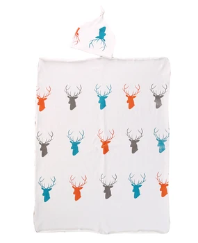 

Toddler Newborn Baby Boy Girl Deer Cotton Soft Stretch Wrap Swaddle Blanket Bath Towel