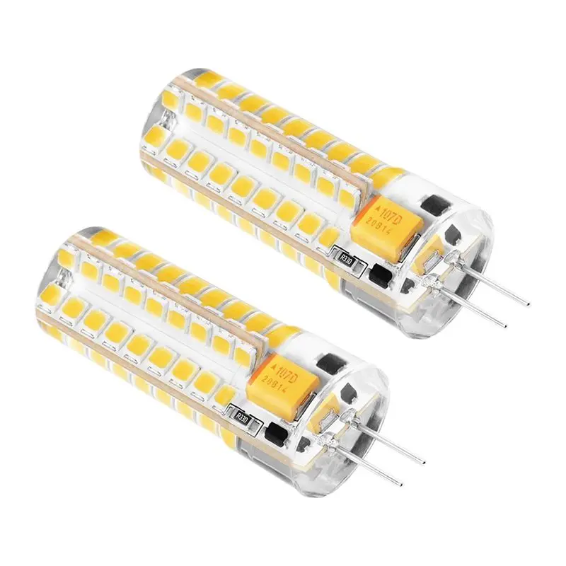 2x6,5 W G4 светодиодный лампы 72 2835 SMD светодиодный 50 Вт эквивалент галогенных ламп 320lm диммируемая тёплый белый 3000 K 360 градусов угол луча