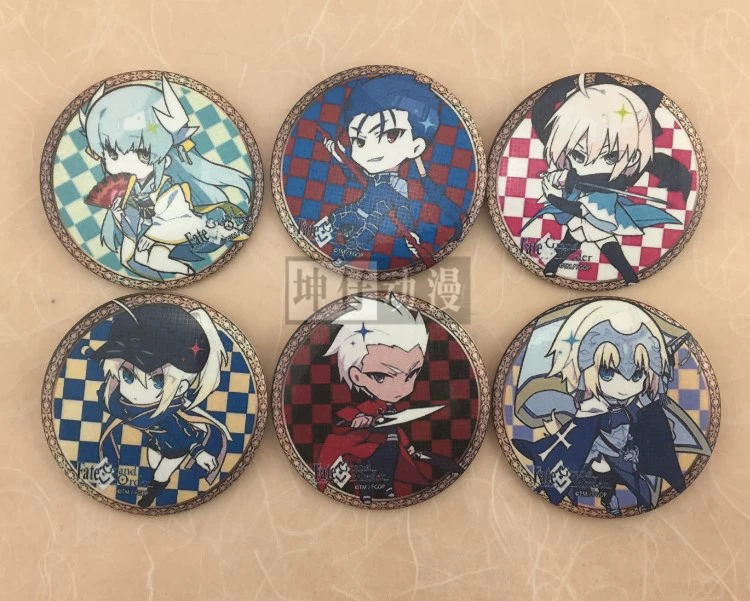 

Fate Grand Order Anime Okita Souji Joan of Arc Mysterious Heroine X Cu Chulainn Kiyohime EMIYA Kawaii Badge