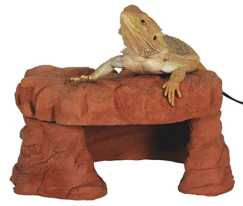 

Rock Pattern Cave Hide-out Hide-away With Heater Heat Cave For Tortoise Gecko Lizard Snake Reptile Vivarium Terrarium Decoration