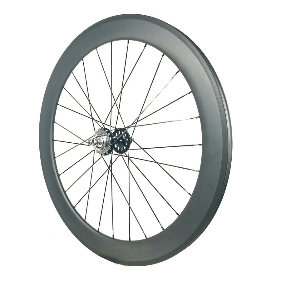 Fatory Дешевое карбоновое фиксированное зубчатое колесо 88 мм клинчеры или трубчатые колеса карбоновое колесо для велосипеда