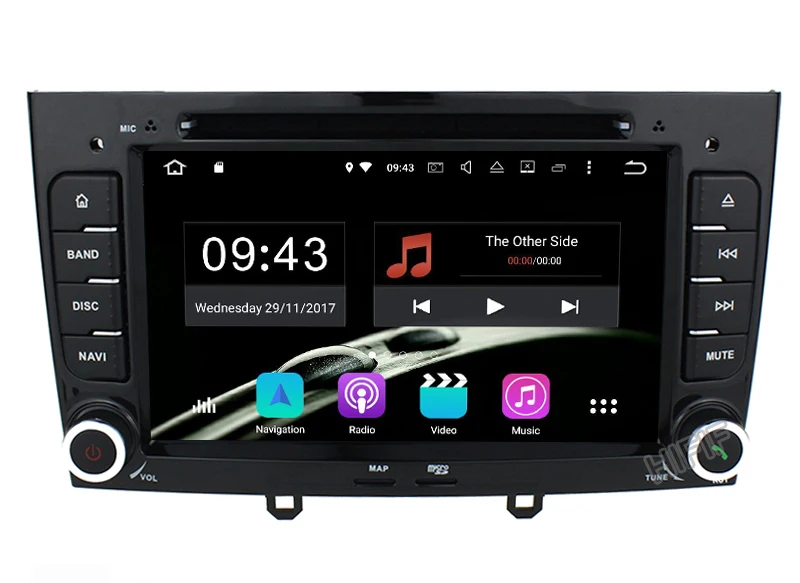 Best IPS 7 inch 1024*600 Octa Core Android 8.0 4G RAM 32GROM Multimedia Car dvd Player For Peugeot 308 408 with wifi radio GPS BT RDS 13