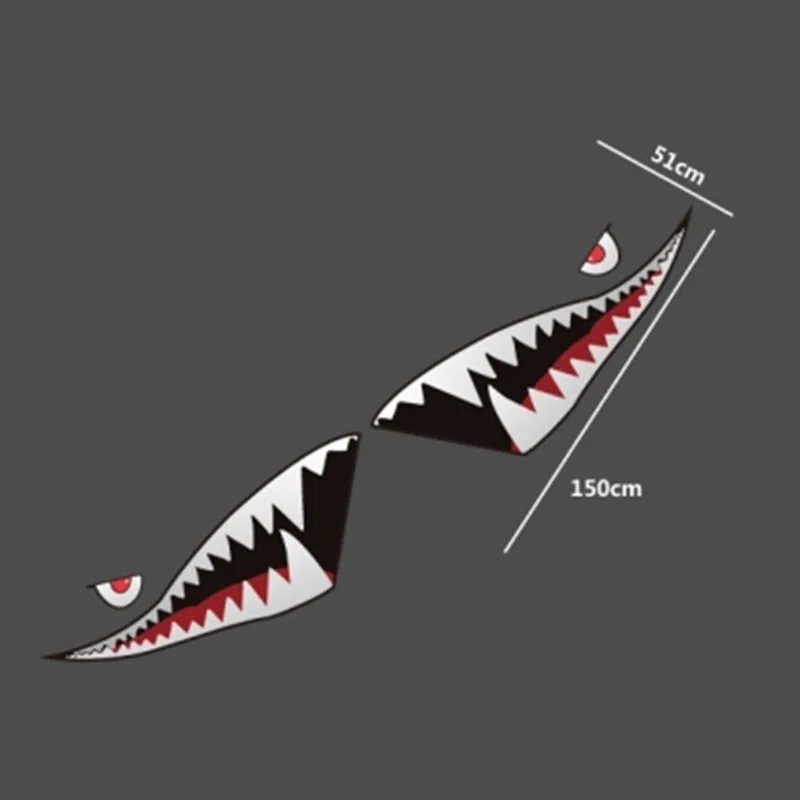 150*40 см наклейка s Автомобильная Акула Наклейка в форме губ Потяните цветок имитация царапин наклейка Водонепроницаемая наклейка s для автомобилей/мотоциклов