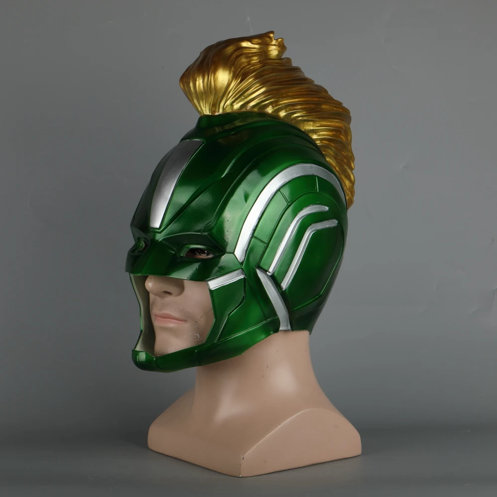 High Quality PVC Helmet Captain Marvel Carol Danvers Superohero Mask Women Cosplay Helmet Costume Halloween Party Prop (4)