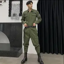 Весна мужской ретро оснастки комбинезон мужской тренд брюки личности хип хоп Свободные Комбинезоны Мужская одежда