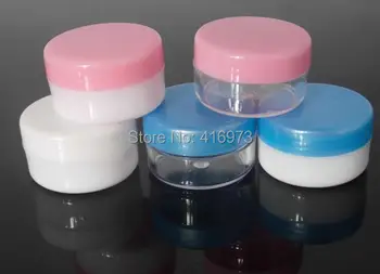 

500pcs/lot 10G cream jar cosmetic packing pill box 10ml plastic jar unguent jar plastic Ointment jar