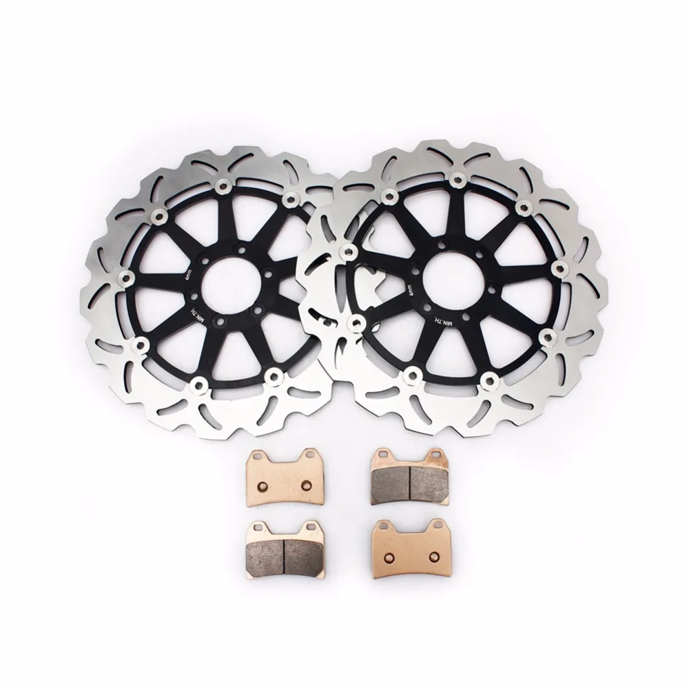 

BIKINGBOY Front Brake Discs Disks Rotors Brake Pads For DUCATI 748 SPS 98 99 750 SPORT 01 02 800 SPORT 03 944 ST2 97-03 916 ST4