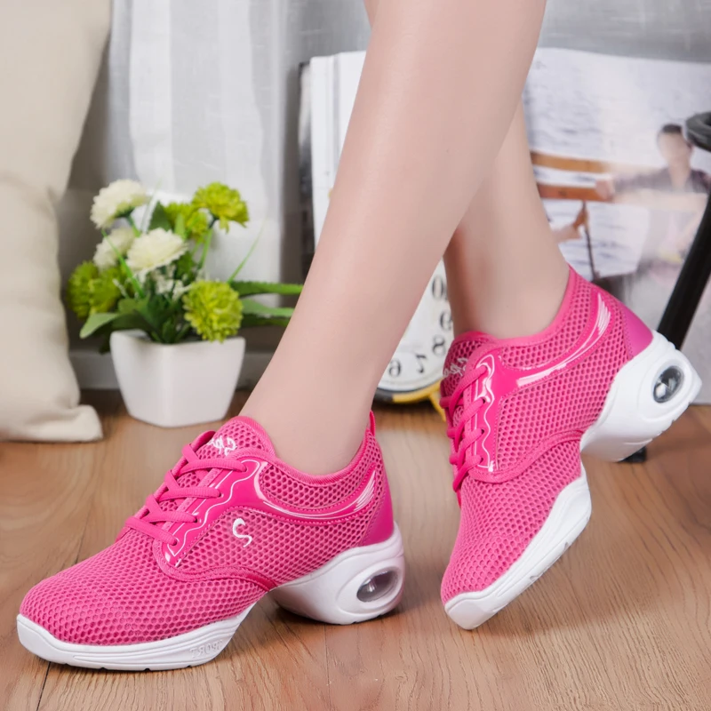 EU35-40 Sports Feature Soft Outsole Breath Dance Shoes Sneakers for Woman Practice Modern Jazz Discount | Спорт и развлечения