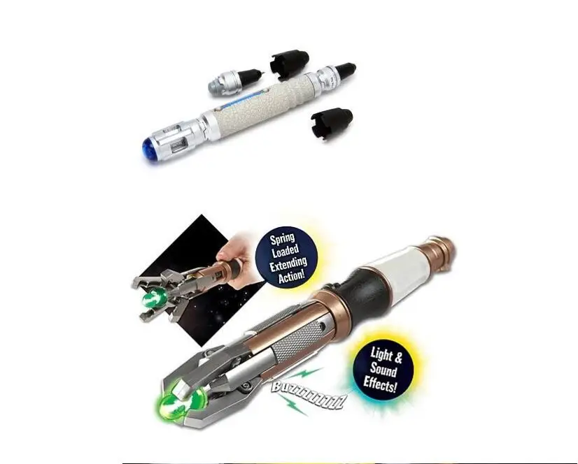 11th 12th Doctor Who Sonic Screwdriver Light & Sound Spring Loaded Extending 
