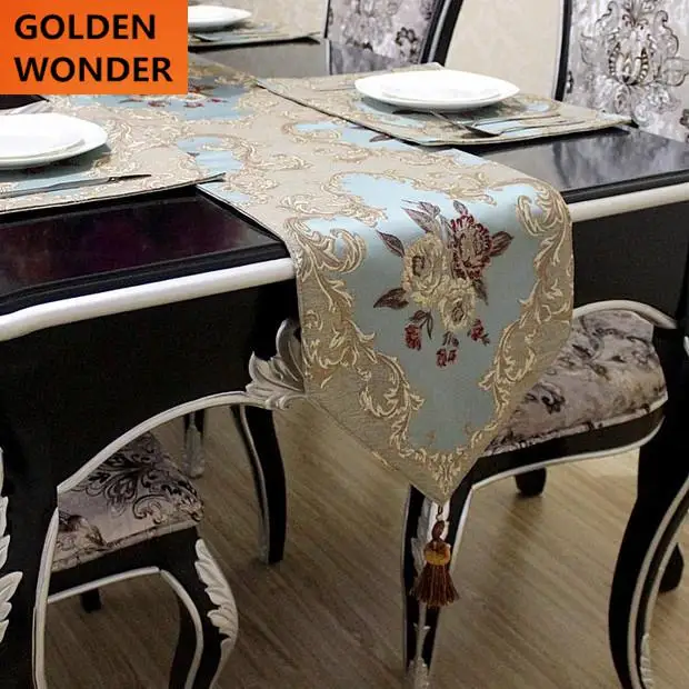

European Modern Jacquard Table Runner Christmas Table Runners Mat Home Decor High Quality Made In China