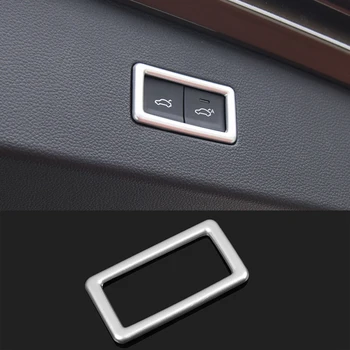 

ABS Chrome Car Styling Rear Trunk Electric Button Frame Decal Cover Trim For Volkswagen VW Tiguan MK2 2016 2017 2018 Accessories