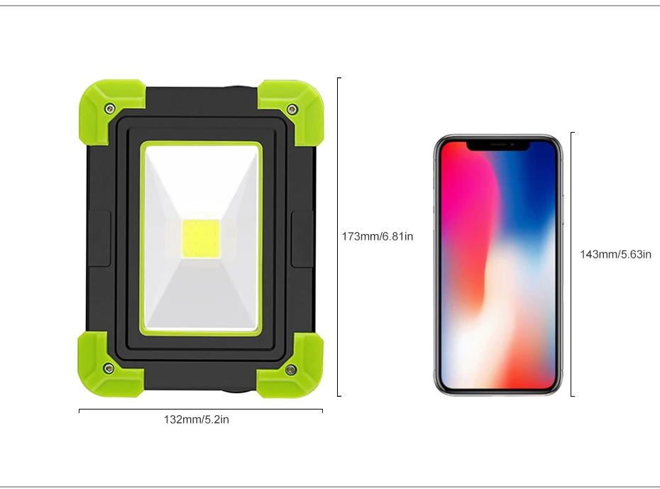 3 режима Led наружная рабочая лампа 10 Вт Портативный COB usb зарядка Водонепроницаемый рабочий светильник для кемпинга пеших прогулок аварийный ремонт автомобиля