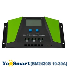 PWM Solar Charge Controller 10A 20A 30A 12V 24V Auto with LCD Display USB Output Solar Cell Panel Regulator PV Home Solar System pwm epsolar epever ls2024b mini solar pv system controller 20a 20amp usb cable and wifi box support wireless communication