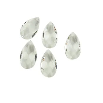

Small Size 100PCS 22mm Clear Almond Mesh Crystal Pendant Chandelier Crystal Wedding Home Description Free Shipping