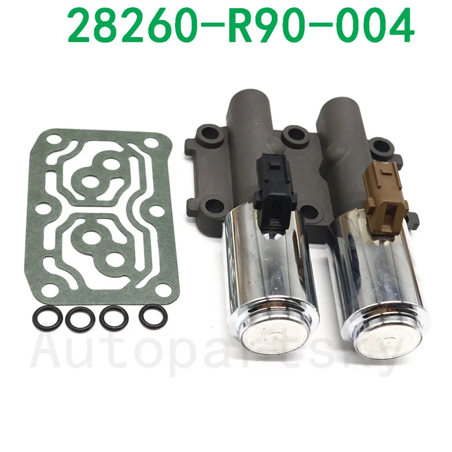 28260-R90-004 28260R90004 OEM Трансмиссия Двойной линейный сдвиг соленоида с прокладкой для Honda Accord Элемент для Acura TSX ILX