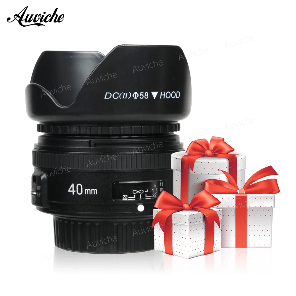 

YONGNUO 40MM F2.8 Lens Light-weight Standard Prime AF/MF Auto Manual Focus Lente YN40mm For Nikon DSLR Cameras