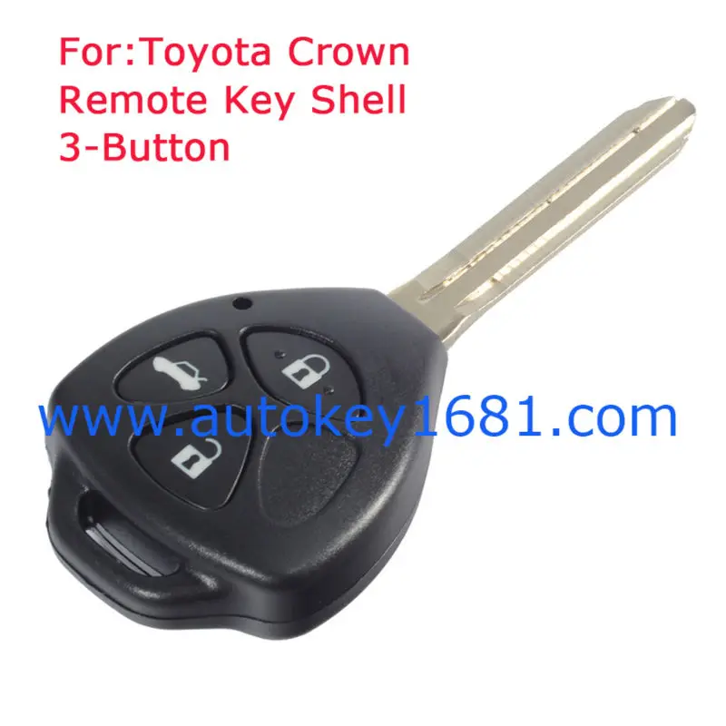 3 Buttons Remote Key Case Fob Cover For Toyota Camry Corolla with Uncut