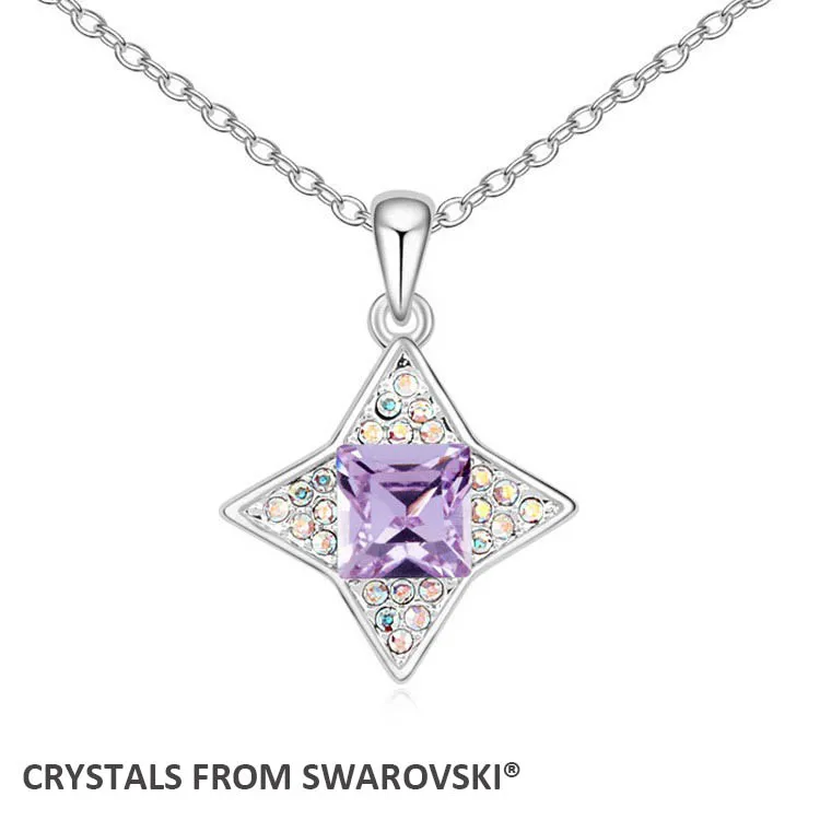 

2016 Hot 5 colors Trendy Pendant Star Crystal Necklaces With Crystals from SWAROVSKI good for Valentine's Day gift
