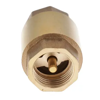 

1/2" DN15 Brass Non-return One Way Check Valve Vertical In-line Spring Loaded