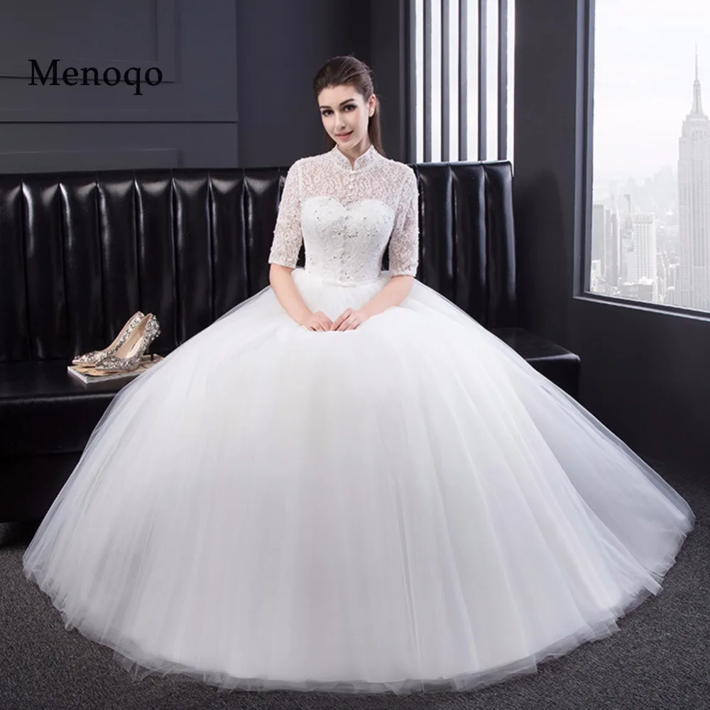 Aliexpress.com : Buy Vintage Lace Half Sleeves Wedding ...