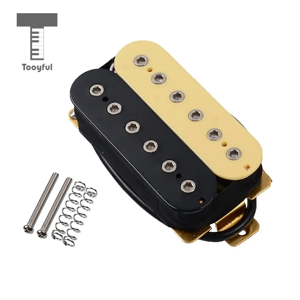 Tooyful Durable 1 Set Metal Guitars Humbucker Pickup with Screws Springs Musical Instrument Parts DIY