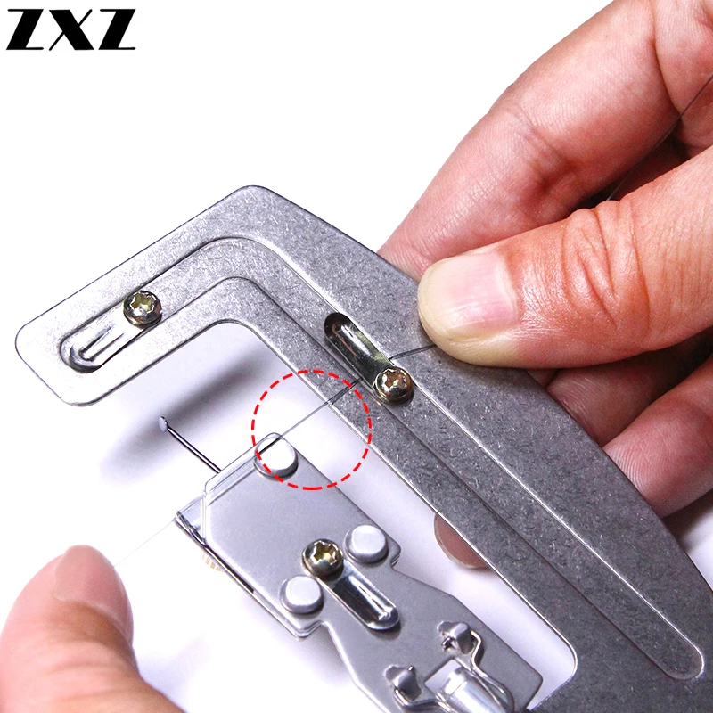 

New Portable Fast Stainless Steel Semi Automatic Fishing Hook Line Tier Tie Binding Device Tool Pesca Fishing Accessories