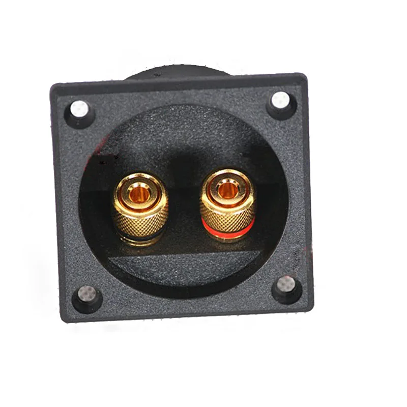 10pcs High Quality Speaker Junction Box Connector Two Speaker Audio Adapter DIY Accessories Openings 49mm ABS Material