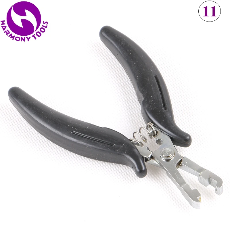 Black Fusion Hair Pliers Clamp with 4MM and 6MM Square Tip