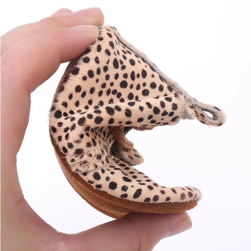Детская обувь с леопардовым принтом из натуральной кожи для маленьких девочек; мягкая обувь из конского волоса для мальчиков; обувь для первых шагов; кружевные детские мокасины