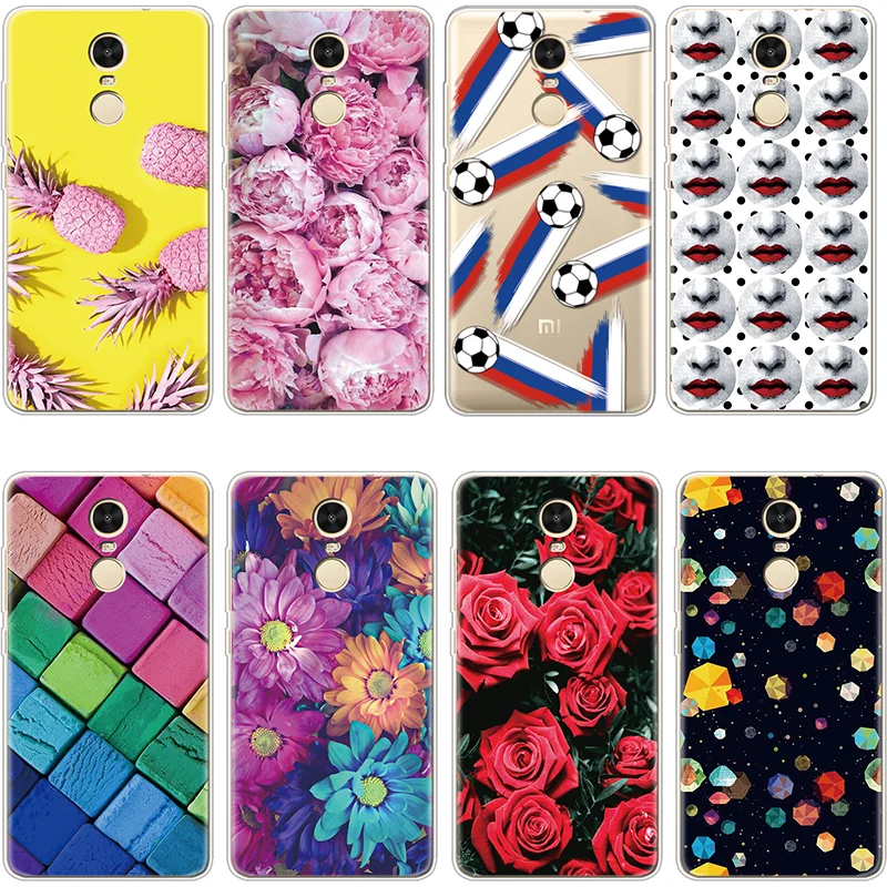 

TPU Case For Cover Xiaomi Redmi 3 3S 4 4A 4X 5 Plus 6A Pro S2 Note 4 Global 4X 5A 6 Funda Rose Flower For Redmi Note 5 Case Capa