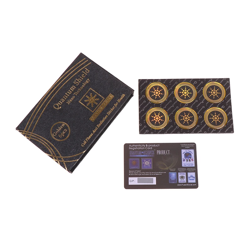 6Pcs/lot Shield Sticker Phone Sticker For Cell Phone Anti Radiation Protection From EMF Fusion Excel Anti-Radiation